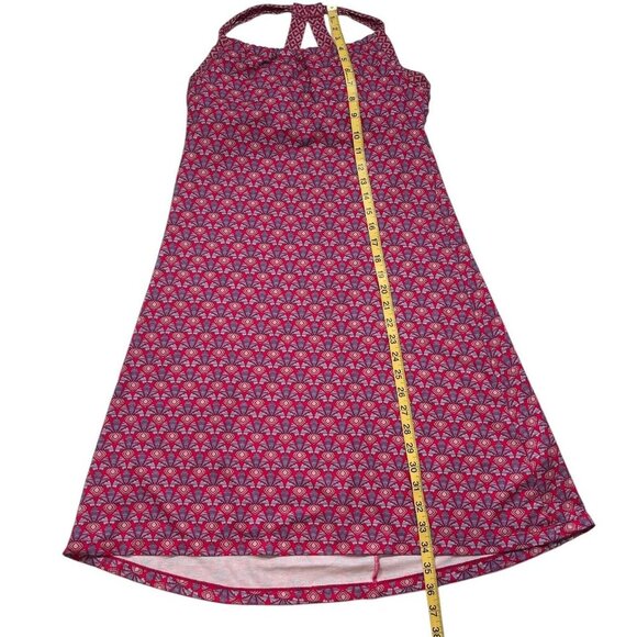 Prana Women's Pink and Purple Patterned Athletic‎ Padded Quinn Dress Size Medium - Picture 9 of 10
